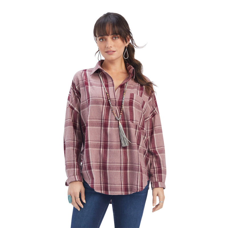 Ariat Hemden Damen - Wild West Rosa ( UXMVZ-5761 )